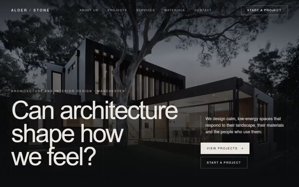 Architecture Studio website template preview