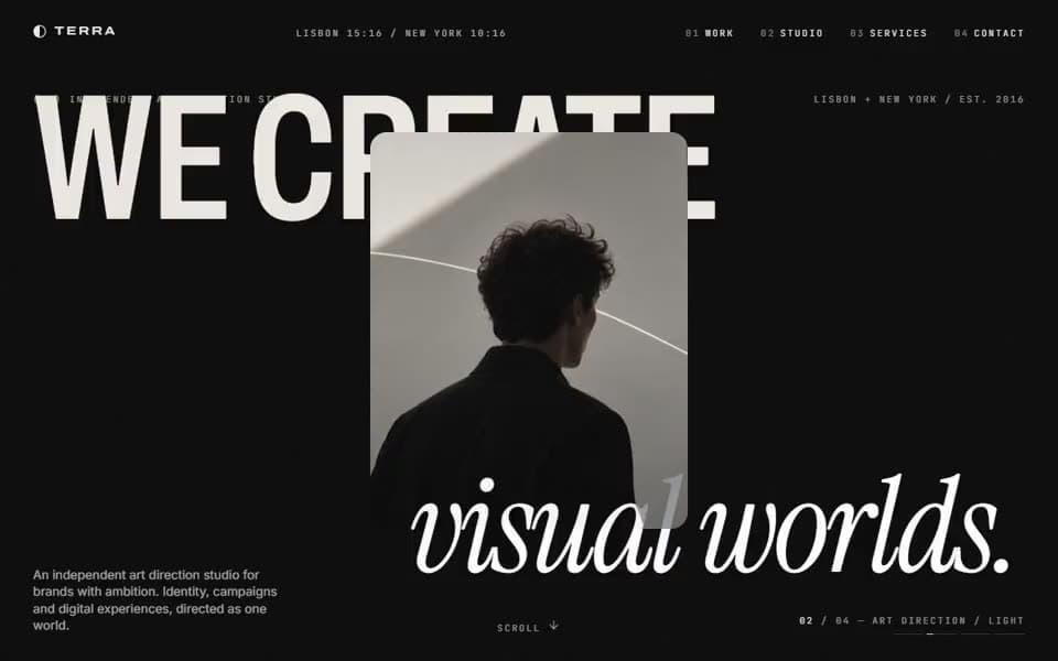 Art Direction Studio website template preview