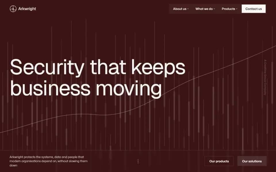 Cybersecurity Company website template preview