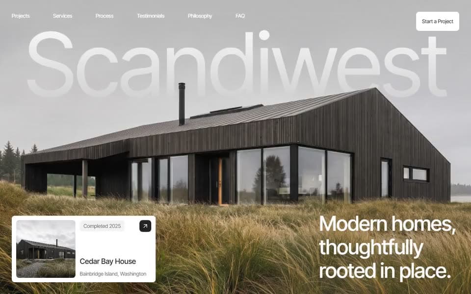 Design-Build Studio website template preview