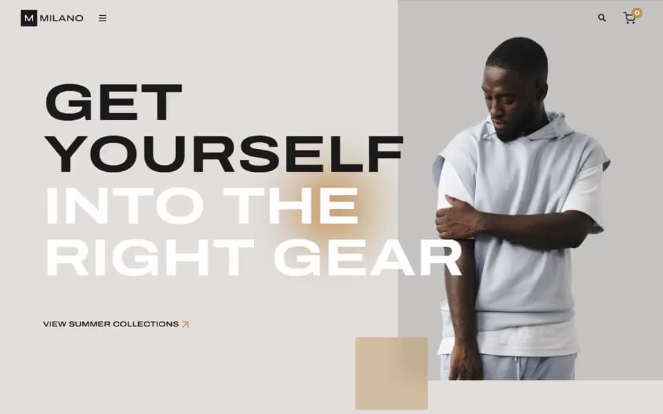 Fashion Clothing Store website template preview