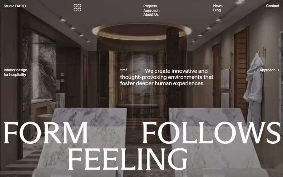 Interior Design Studio website template preview