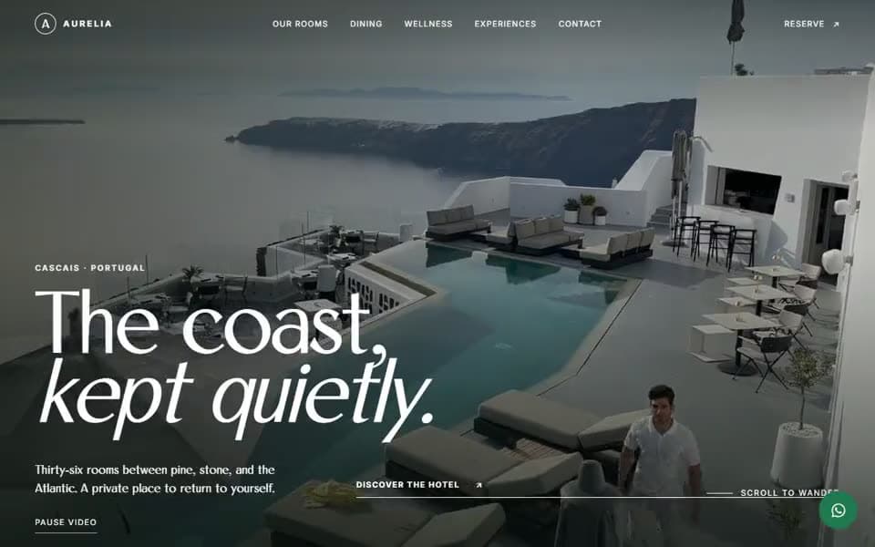 Luxury Hotel website template preview