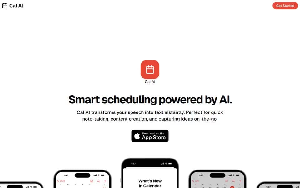 Mobile App Landing Page website template preview