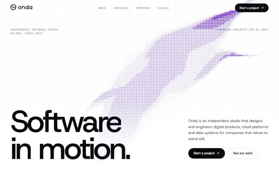 Software Studio website template preview